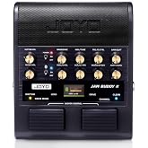 JOYO 10W Portable Electric Guitar Amp Multi-Effects Pedal Combo Amplifier with Footswitch,14 Amp Models,3-Band EQ,36 Drum Patterns &amp; Looper,OTG Recording,Bluetooth for Practice(JAM Buddy II, Black)