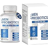 Probiotics for Men - 150 Billion CFU Acidophilus Capsules with Prebiotics & Postbiotics - Supports Gut Microbiome, Colon & Immune Health - 37 Strains with Digestive Enzymes - 60 Vegan Capsules