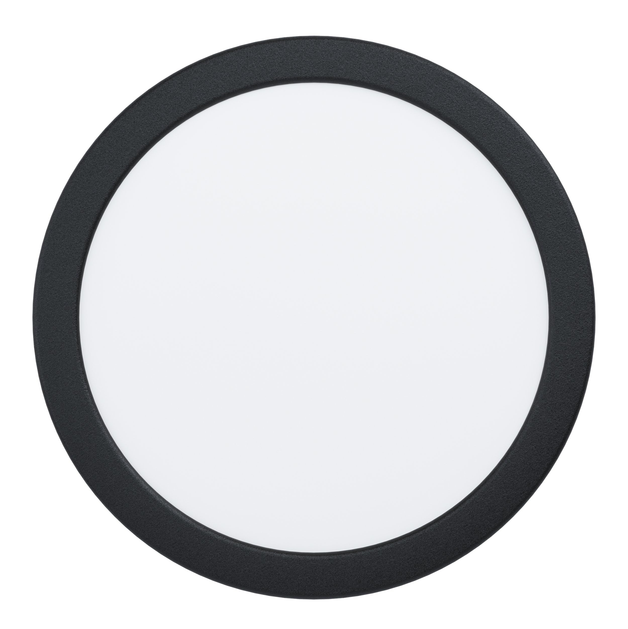 EGLO Fueva 5 LED Recessed Spotlight, Diameter 21.6 cm, LED Spotlight Made of Steel and a Plastic Light Area, LED Recessed Light in Black, White, Recessed Spotlight, LED Flat, Low Installation Depth 26