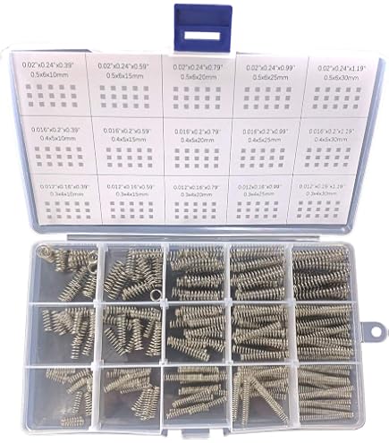 Lot 10 Ressorts Compression Acier Inoxydable 1.5mm X 16mm X 60mm - Ressorts Hélicoïdaux Argent Résistants