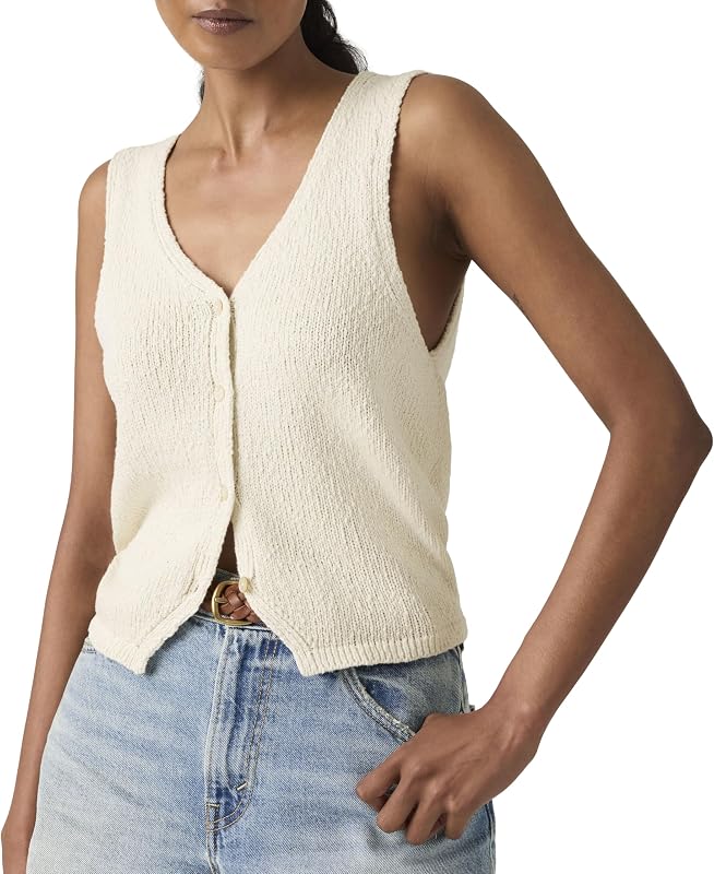 Helen Mini Boucle Vest Tofu Cotton