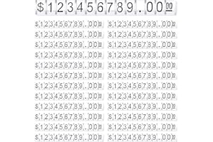 Vicenpal 100 Sets Price Display Cube Number Letter Price Tag Cube Blocks Adjustable Counter Stand Label for Retail, Jewelry, and Shop Pricing(Transparent with Black)