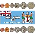 Set of 6 Coins from Fiji: 1, 2, 5, 10, 20, 50 Cents. 1969-1985