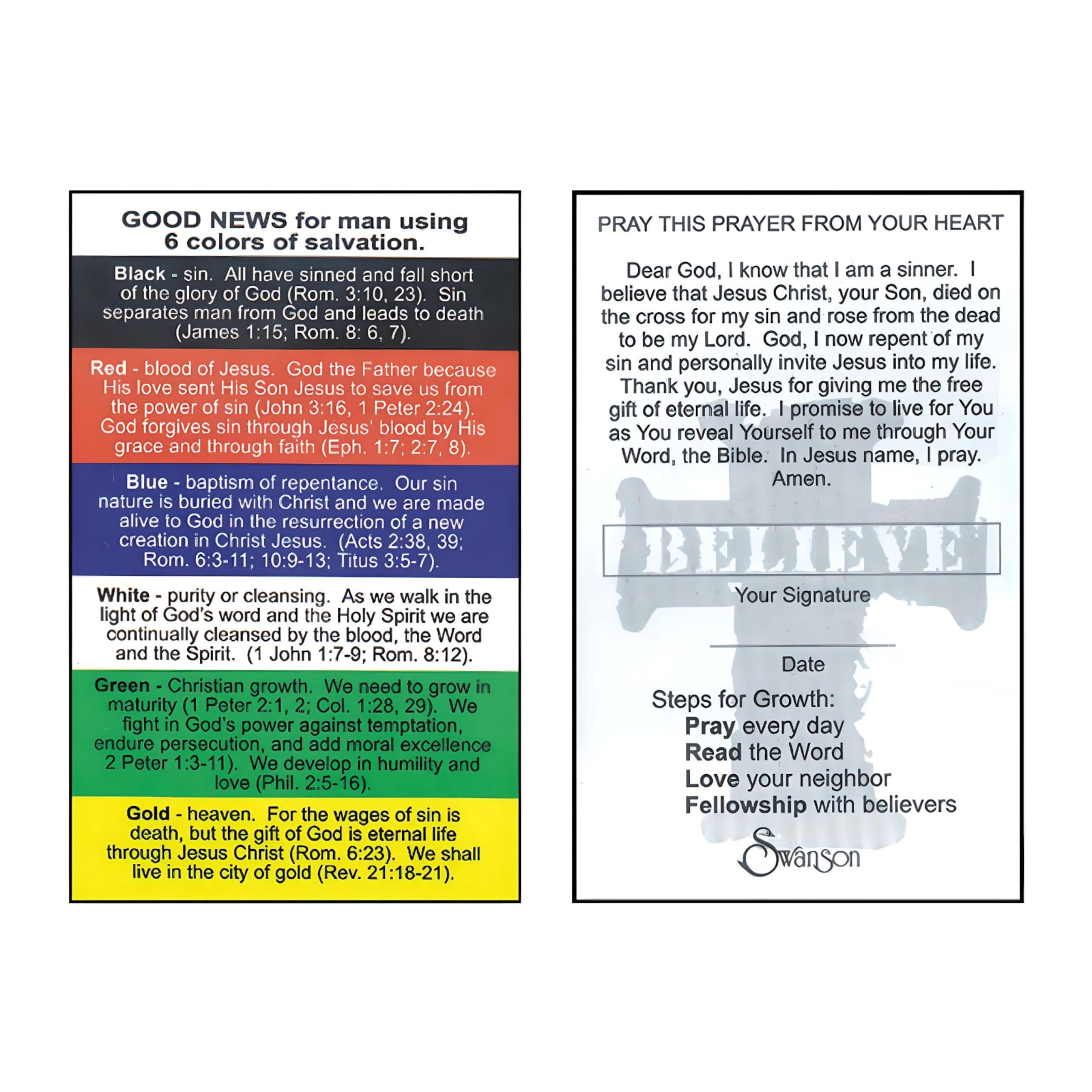 Mua Pocket Cards - Plan of Salvation - Wallet Prayer Cards for Men ...