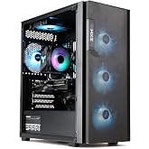 MXZ Gaming PC Desktop Computer,I5 12400F 4.4GHz,RTX4060,16GB DDR4 3200,NVME 500GB SSD,6RGB Fans,Win 11 Pro Ready(I5 12400F | RTX4060)