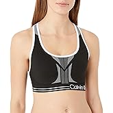 Calvin Klein Womens Medium Impact Reversible Sports Bra (Standard and Plus Sizing)