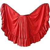 OD Professional Dance Skirt for Folkloric Mexican or Flamenco Dancing Double Circle (Doble Vuelo)