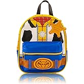 Disney Toy Story Woody Mini Backpack for Kids & Adults | 10" PU Leather Disney Backpack Purse Featuring Woody | Toddler Travel Bag, Small Backpack Bookbag for School, Travel, or Theme Park | Ages 3+