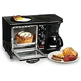 Elite Cuisine EBK-200B Maxi-Matic 3-in-1 Multifunction Breakfast Center, Black
