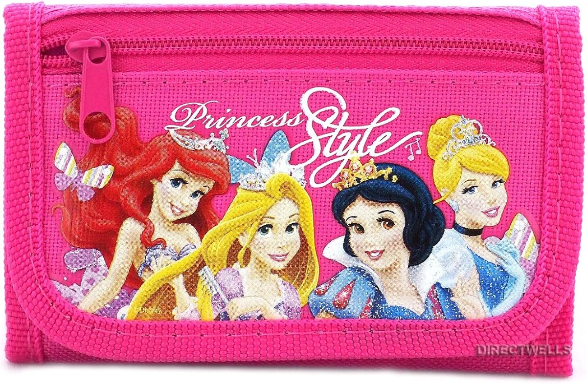  | Disney Princess Style Hot Pink Trifold Wallet - 1 WALLET ONLY | Travel Wallets