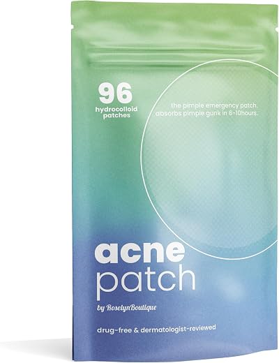 roselynboutique Hydrocolloid Acne Patches CICA Tea Tree SalicylicA 10mm 12mm 96