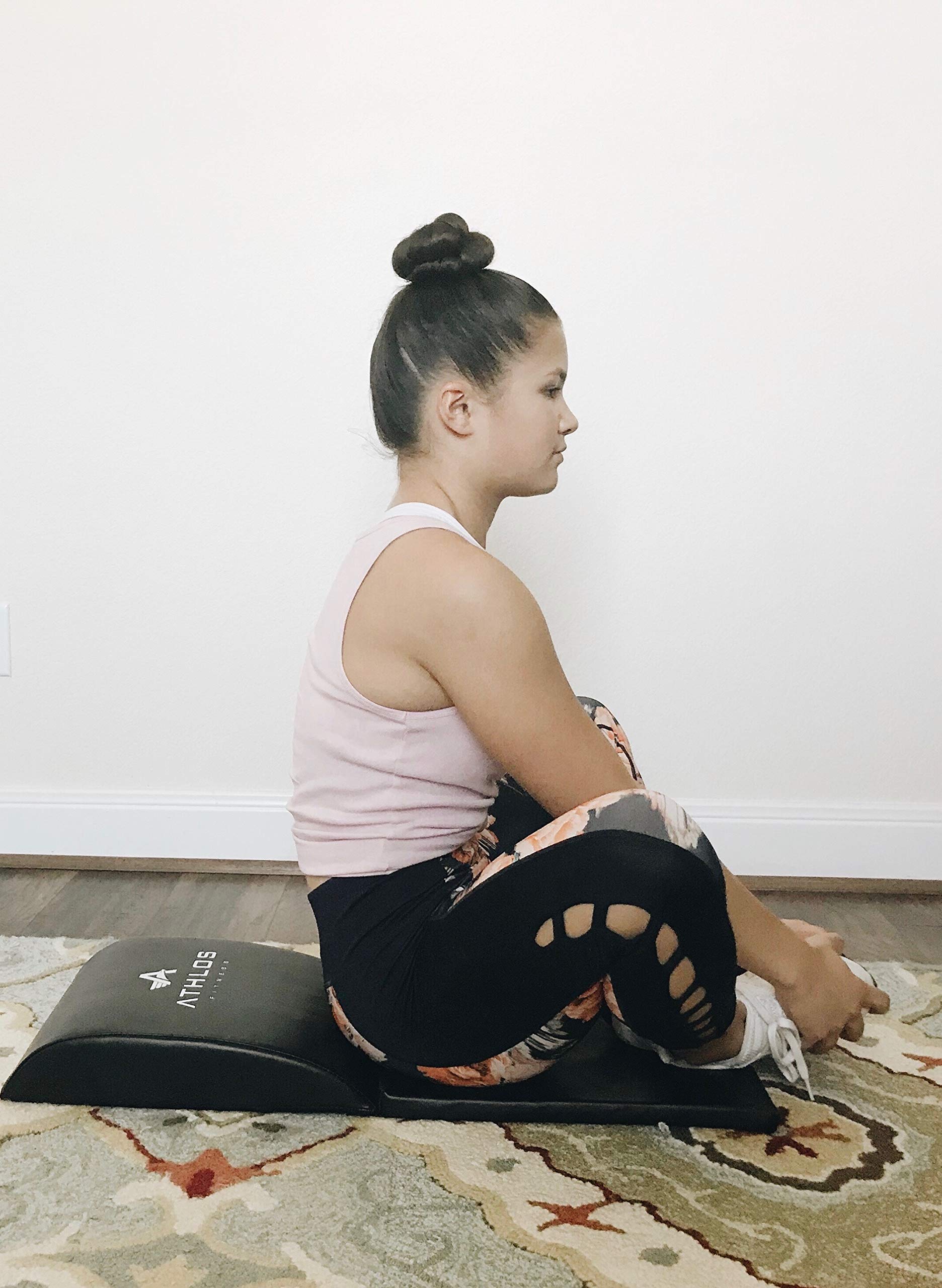 Athlos Fitness Ab Mat and Exercise Mat with Tailbone Protecting Pad