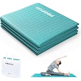 PROIRON Foldable Yoga Mat 0.24"/0.16" for Home Workout &amp; Travel, Non Slip Travel Yoga Mats with Carry Bag, Packable Yoga Mat for Home Gym, Pilates, Fitness,Stretching