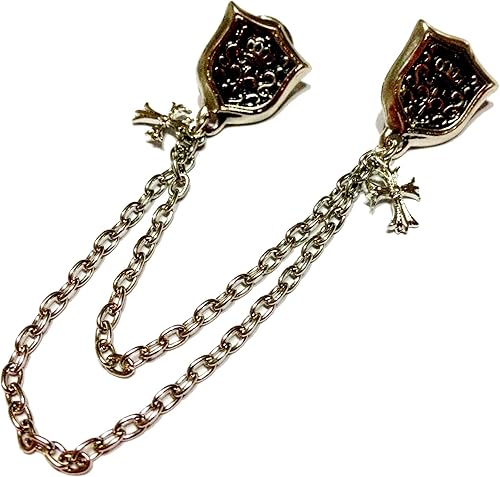 Amazon チェーンブローチ ラペルピン メンズ スーツアクセサリー クロス付 Tc 2 ブローチ 通販