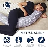 Niimo XXL Pregnancy Pillow & Nursing Pillow 2-in-1 100% Cotton Cover view 2