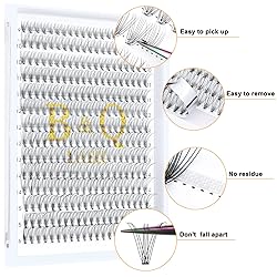 Individual Lashes 280 Cluster Lashes Clusters B&Q