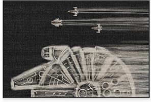 RUGGABLE x Star Wars Washable Rug - Perfect Area Rug for Living Room Bedroom Kitchen - Child Friendly - Stain & Water Resistant - The Rebellion - Black 2'x3' (Standard Pad)