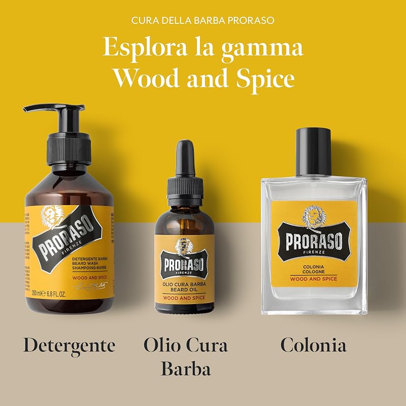Detergente Barba Wood and Spice, 200ml