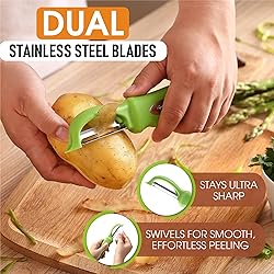 Spring Chef Premium Green Swivel Vegetable Peeler