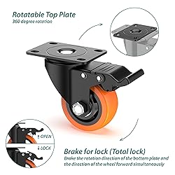 3 Inch Heavy Duty Plate Casters Swivel Caster