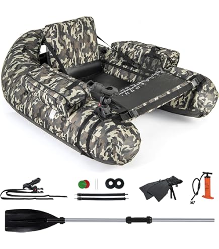 OUTCAST Super Fat Cat Long-Distance Fishing Leakproof U-Shape Float Tube, Colors - View #7