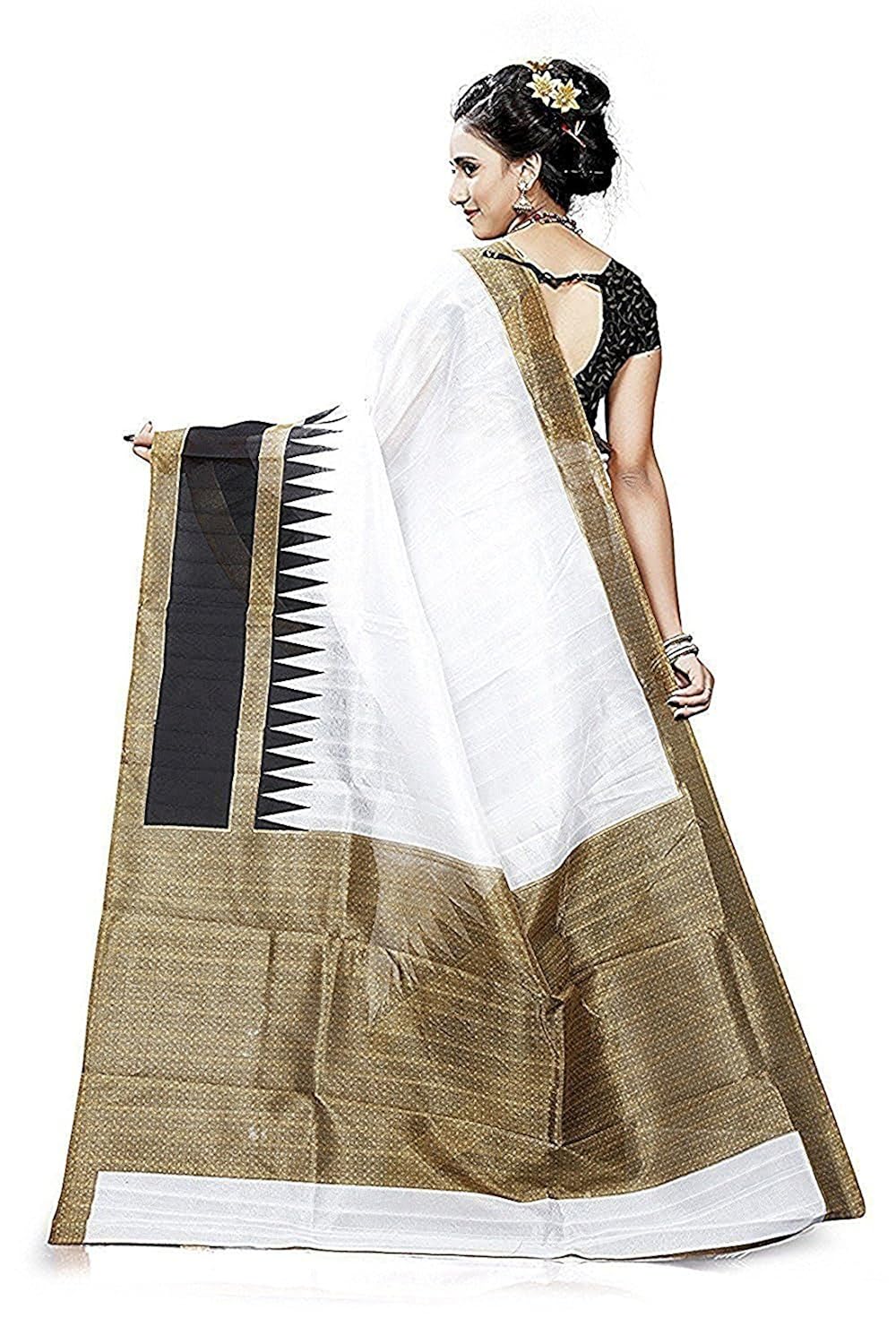 nirdharit lifestyle women's cotton saree with blouse piece (saree for women)