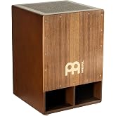 Meinl Percussion Bass Cajon &mdash; Subwoofer Snare Sit-On Box Drum | NOT MADE IN CHINA, Jumbo Size, Front Sound Ports, Walnut Frontplate, Silicone Feet &mdash; For All Settings