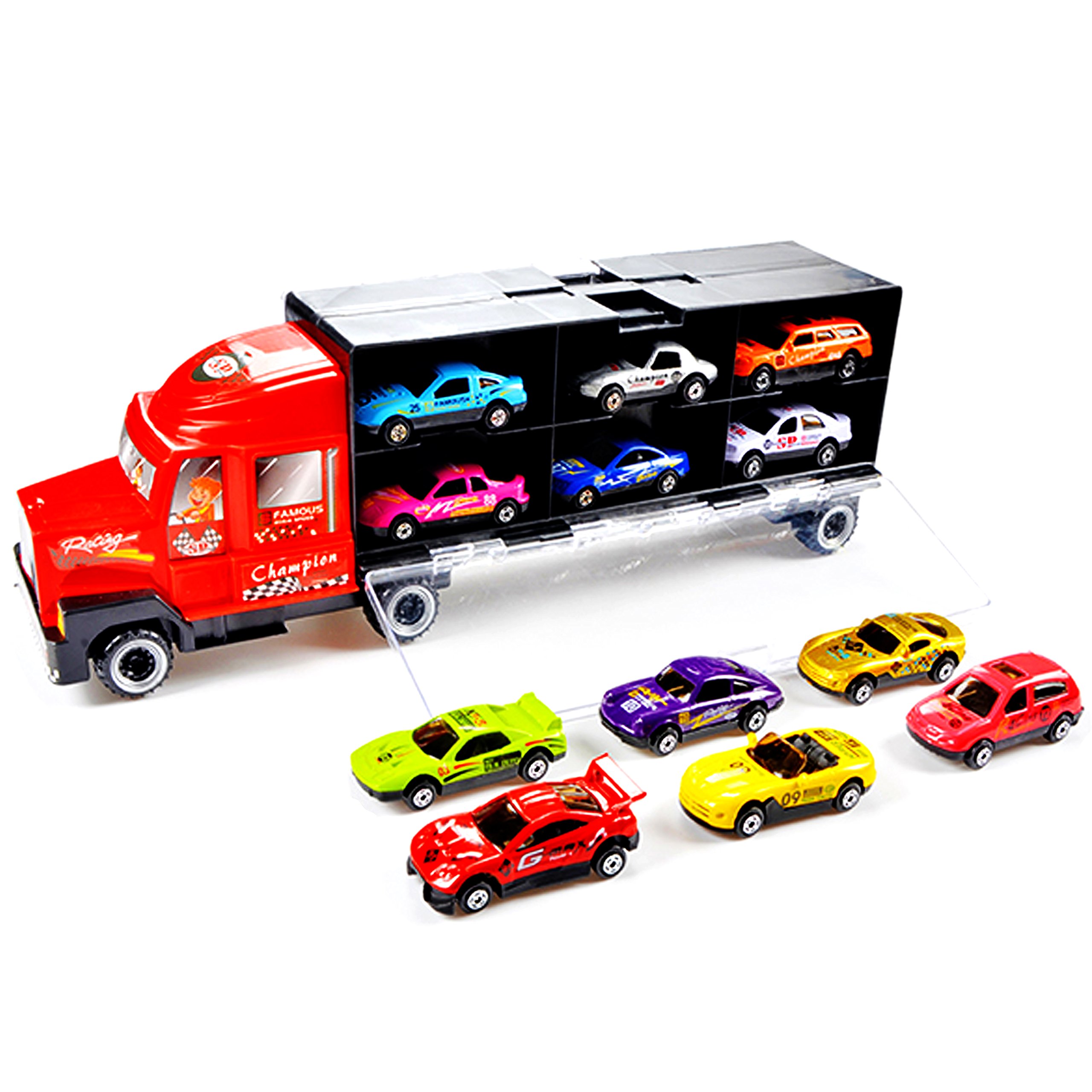 Mua Transport Car Carrier Truck Toy with 12 diecast Cars trên Amazon Mỹ chính hãng 2021
