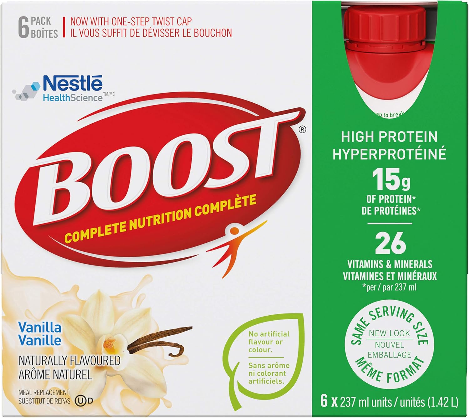 BOOST High Protein Vanilla Meal Replacement Drink, 24 x 237ml Amazon.ca Health & Personal Care