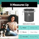 Coffee Gator Airtight Canister 1300 mL Stainless Steel with Date Tracker view 3
