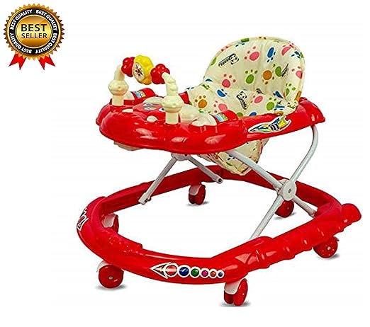 Vertex Musical Activity Panda Baby Walker 111 with Music & RATTLES & Adjustable Height for Kids : Premium Quality Push and Pull Toy Activity Baby Walker : Toddllers Walker