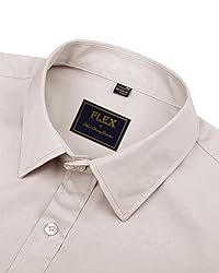 J.VER Men's Dress Shirts Solid Long Sleeve Stretch