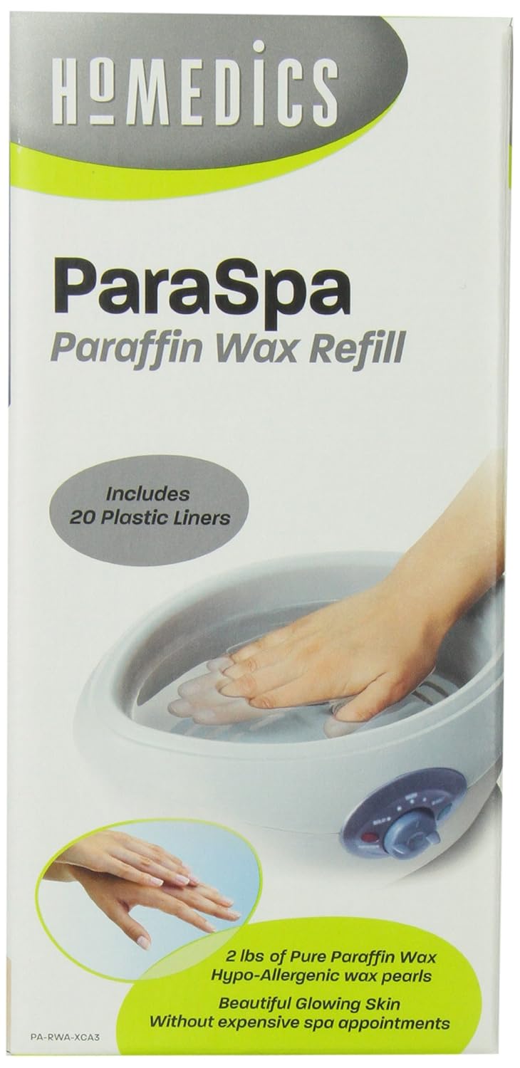 Homedics Paraffin Refills, 2.7 Pound, White Amazon.ca Health