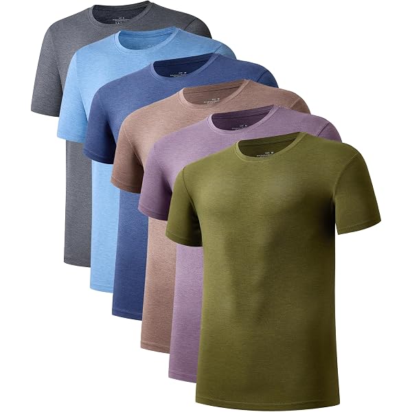T-shirt Basique Homme Bambou Viscose - Manches Courtes Col Rond - Neuf Sans étiquette
