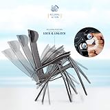 SUNMER Set of 2 Sun Lounger Garden Chairs with Cup Phone Holder Black view 5