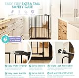Regalo Easy Step Walk Thru Baby Safety Gate with Extension Kit Black view 4