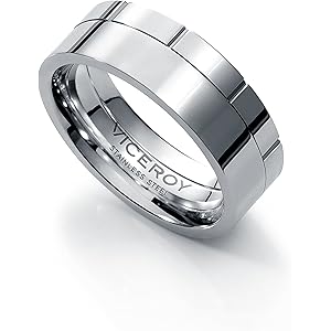 anillo acero viceroy hombre