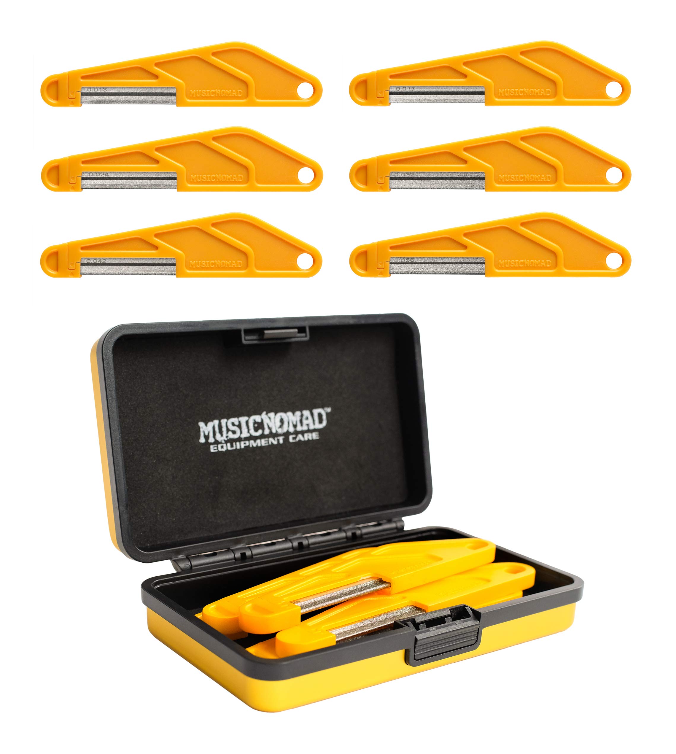 Photo 1 of MusicNomad 6 pc. Acoustic Guitar Diamond Coated Nut File Set - Light/Medium Strings (MN670)
