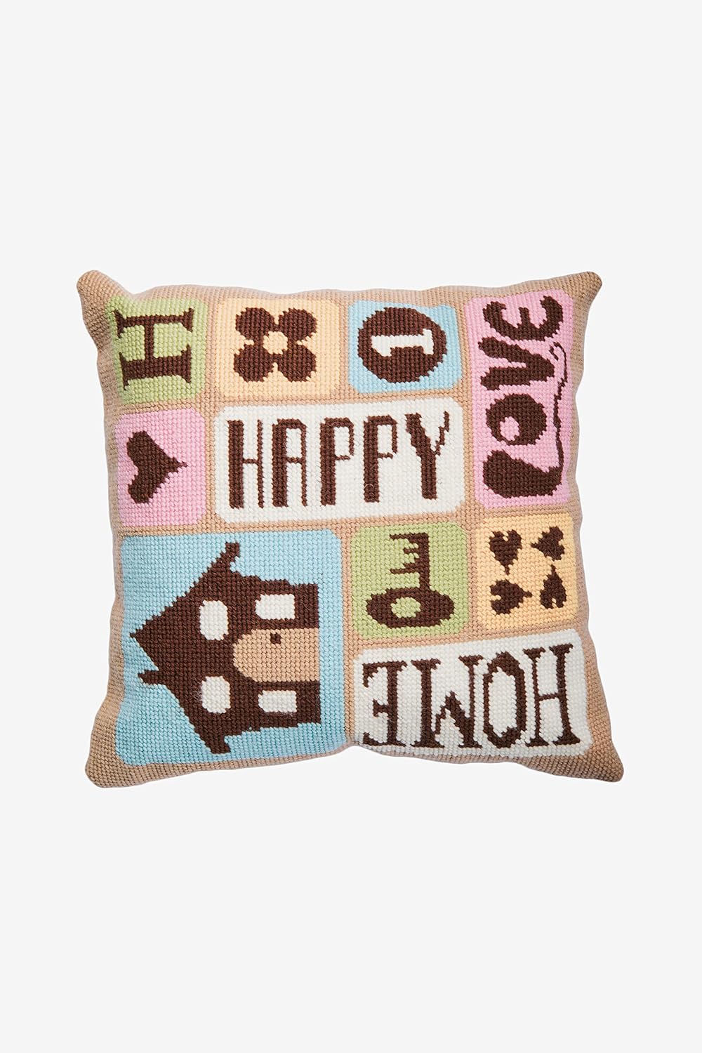 DMC C057K 10 Count Printed Canvas Home Cushion Front Tapestry Kit