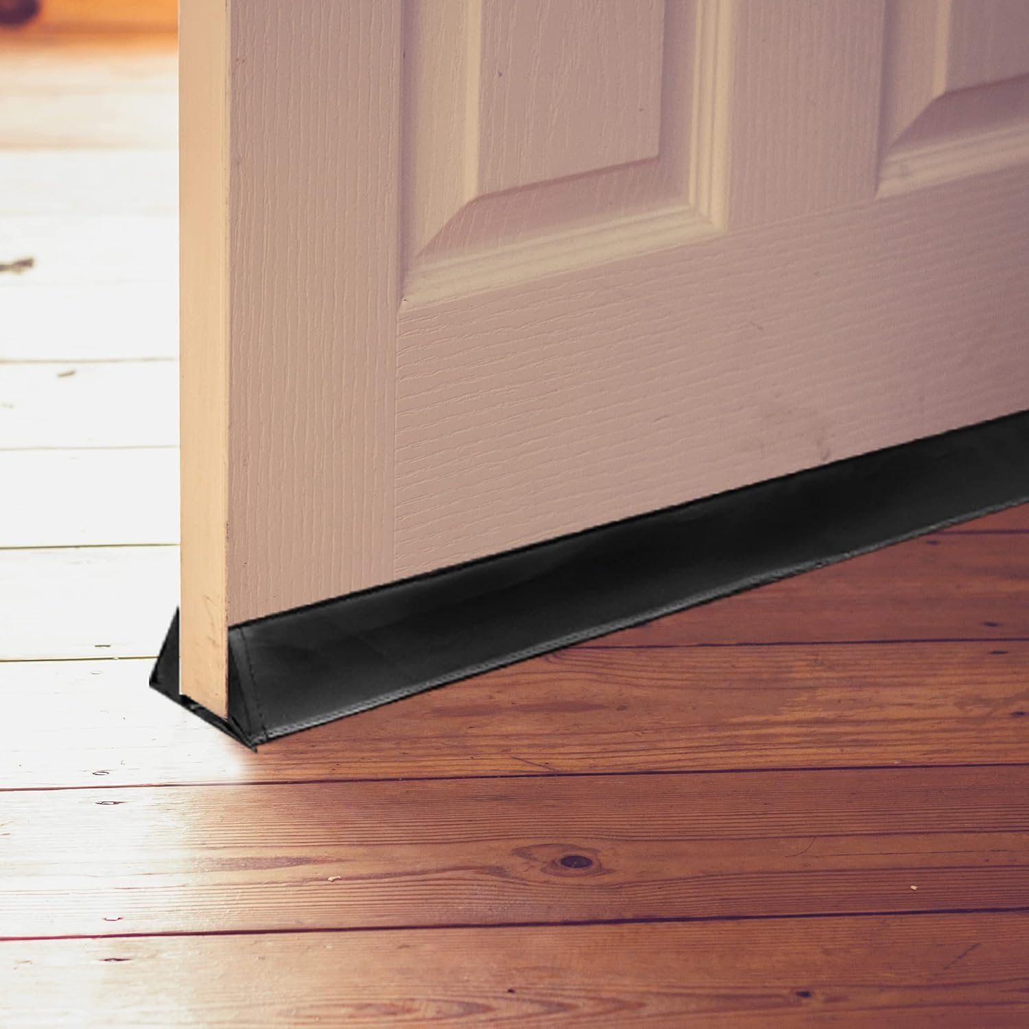 Draft Stoppers - Absolute Living Triangular Door Draft Stopper - Snug and Flush - Block Wind, Light, Dust, and Noise - Adjustable Bottom of Door Draft Blocker - 2