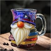Novelty 3D Painted Book Mug Unique Chapter Book Mug Stained Glass Handmade Coffee Mugs 11oz Funny Books Themed Coffee Cute Bookish Mugs for Books Lover Readers Librarians Literature Lover Writer (Cc)