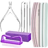 Fandamei 12 Pcs Nail Files & Buffer Set Manicure Pedicure Tools