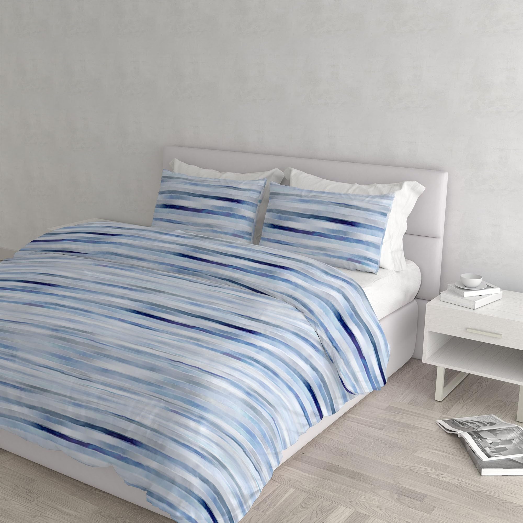 Italian Bed Linen Dafne Duvet Cover Set, Microfibre, Blair, Double