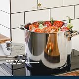 MasterClass Stock Pot 11L with Lid Induction Stainless Steel Silver view 4