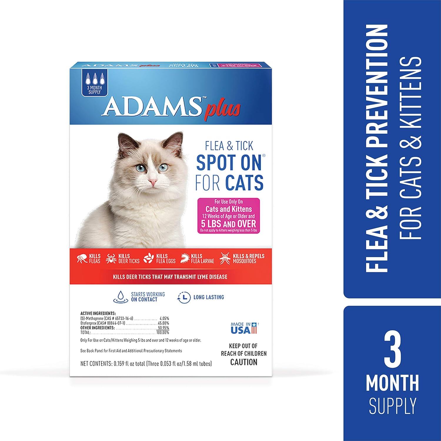 Reviews Adams Plus Flea & Tick Spot On Treatment for Cats & Kittens
