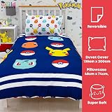 Pokemon Officially Licensed Pikachu Duvet Cover Set Single Bed 135x200 view 5