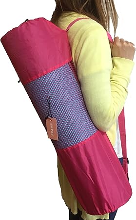 Amazon ray Sports ダイエット ヨガマット 収納ケース 収納袋 通気性 衛生的 メッシュタイプ 大 中 小 ピンク中 66 24 ray マットバッグ