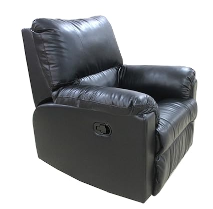Amey L&P Recliner 1R Black PVC