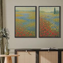 MUDECOR Framed Canvas Print Wall Art Set Colorful