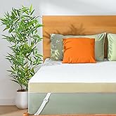 Marsail 3 Inch Memory Foam Mattress Topper Queen, Cooling Gel Infused Mattress Topper with Soft Cover, CertiPUR-US and Oeko-TEX Certified, Suitable for Sofa, RV, Camping